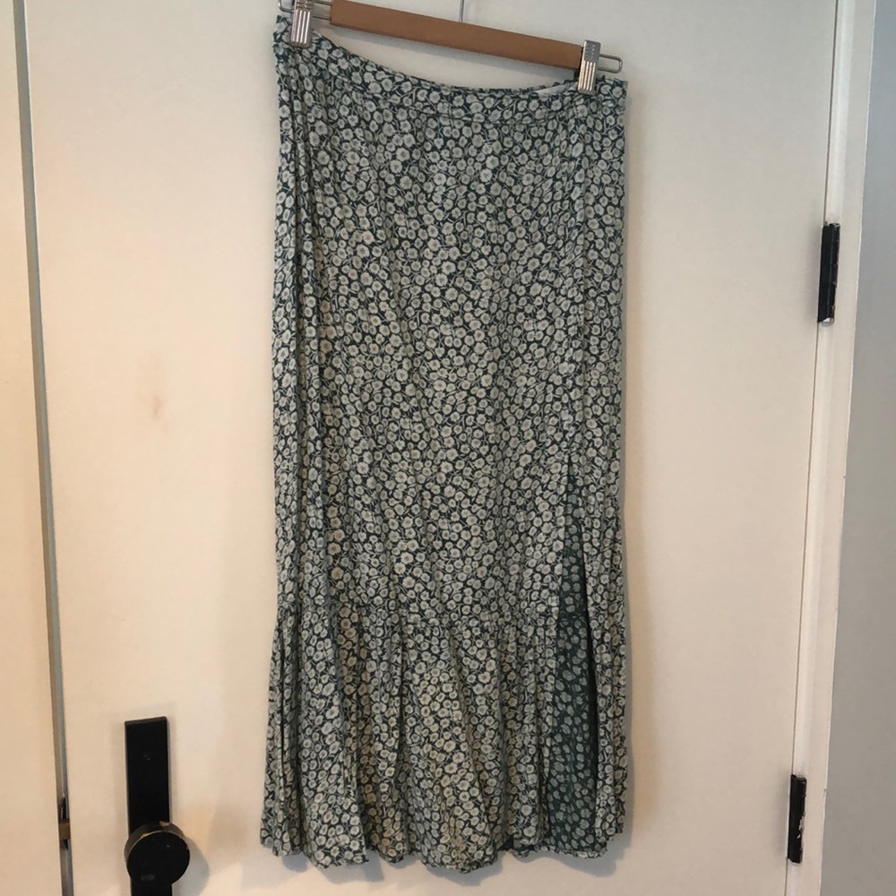 Abercrombie midi slit floral skirt